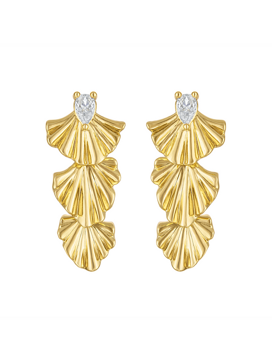Drew Drop Fan Earring