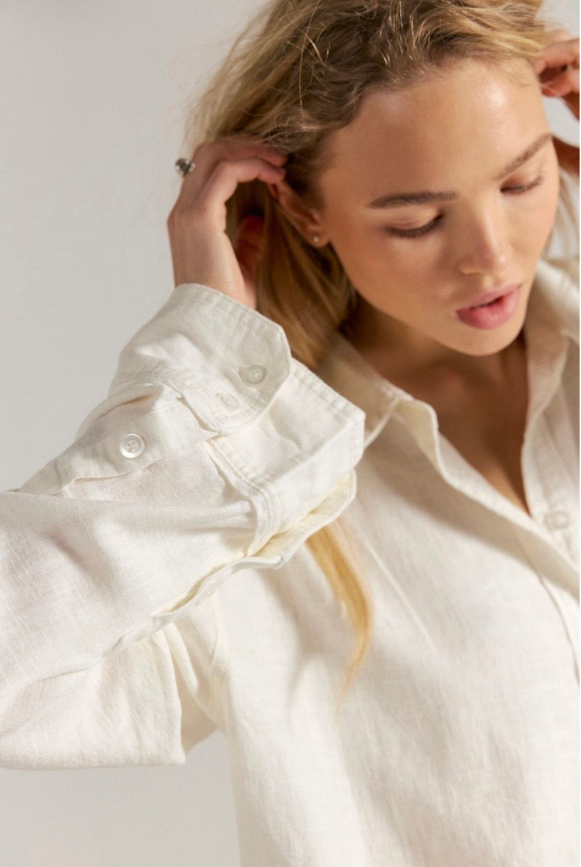We The Free Laurel Linen Button Down