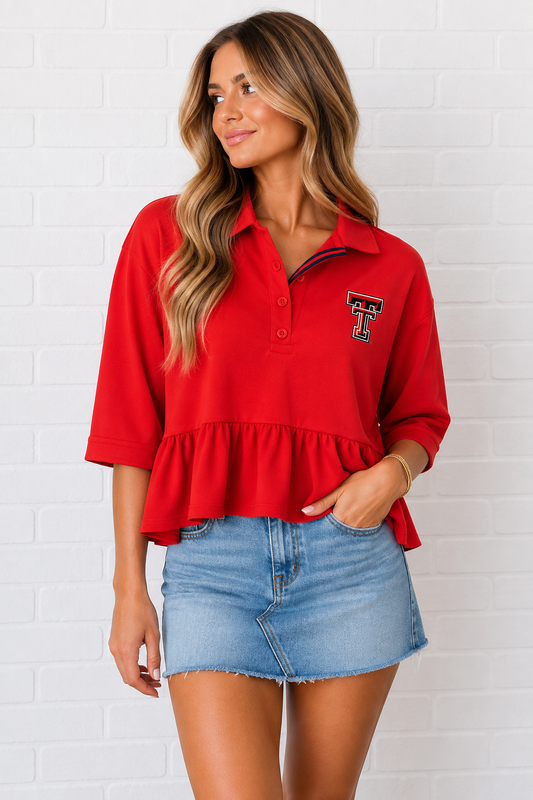 Texas Tech Bunny Polo