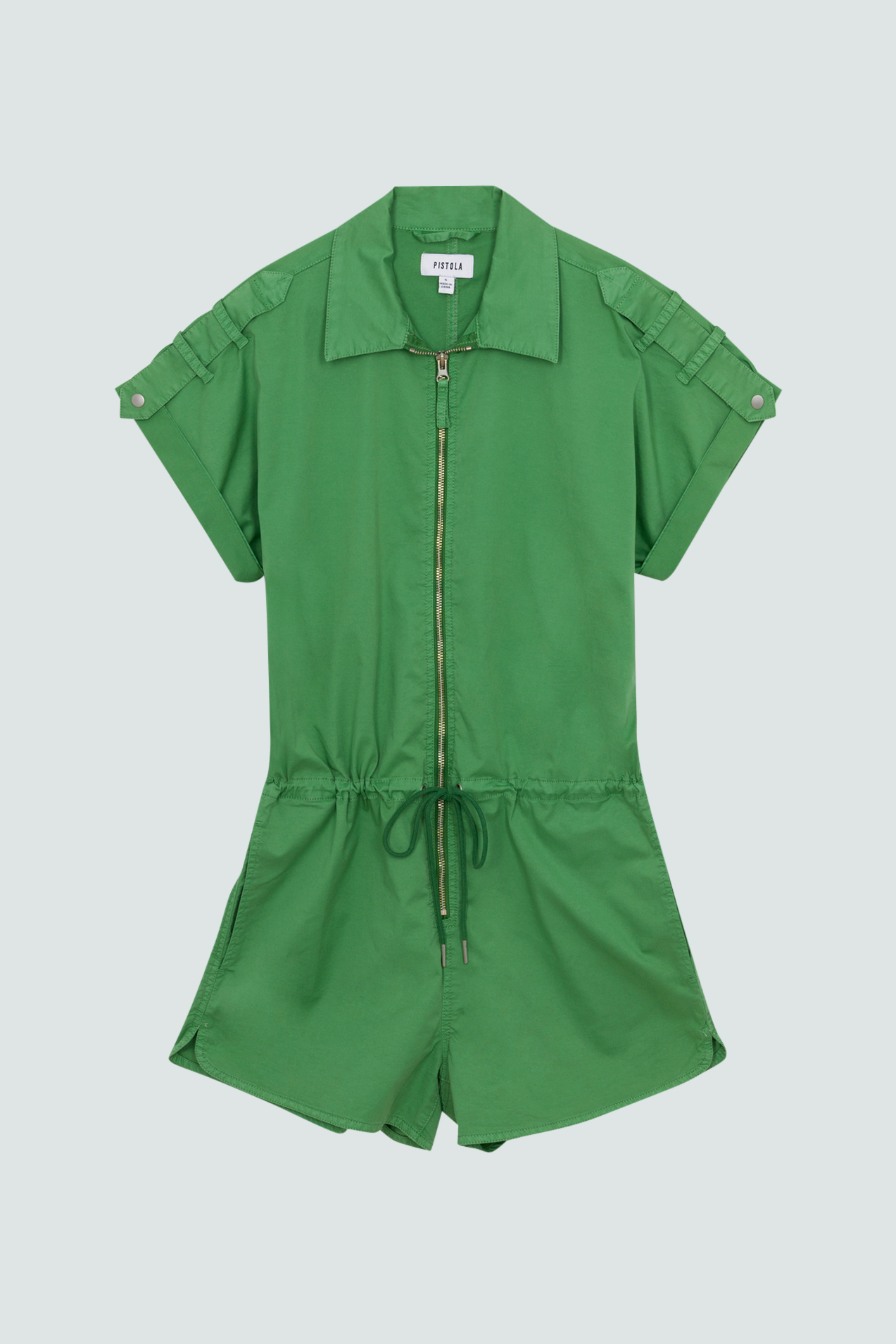 Pistola Meg Short Sleeve Zip Front Romper