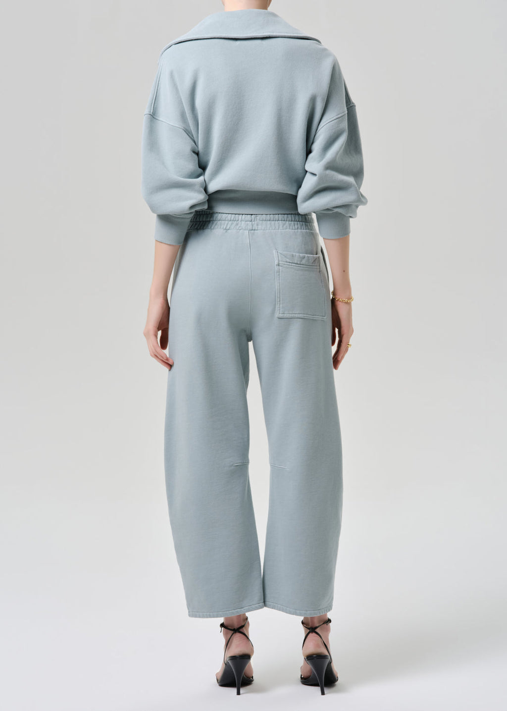 Freya Barrel Sweatpant In Sea Glass