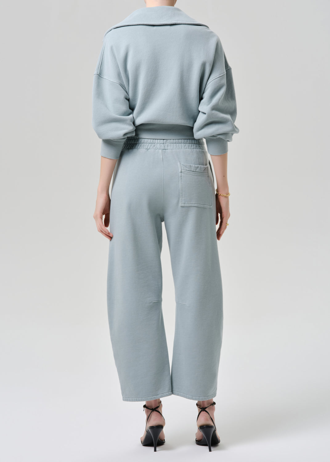Freya Barrel Sweatpant In Sea Glass