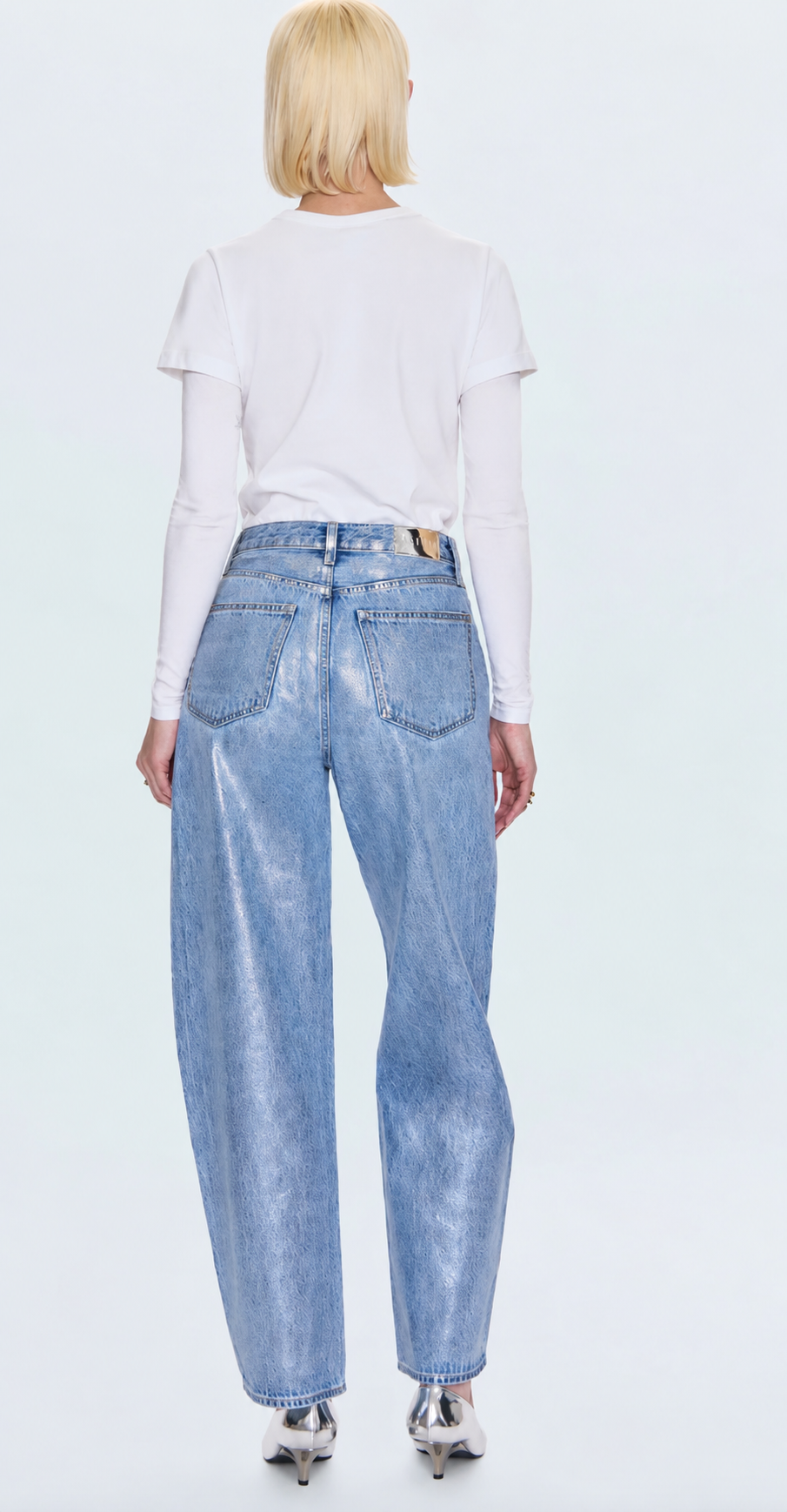 Wes Rigid Embellished Barrel Jean