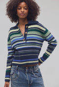 Trading Up Stripe Polo in Navy Combo