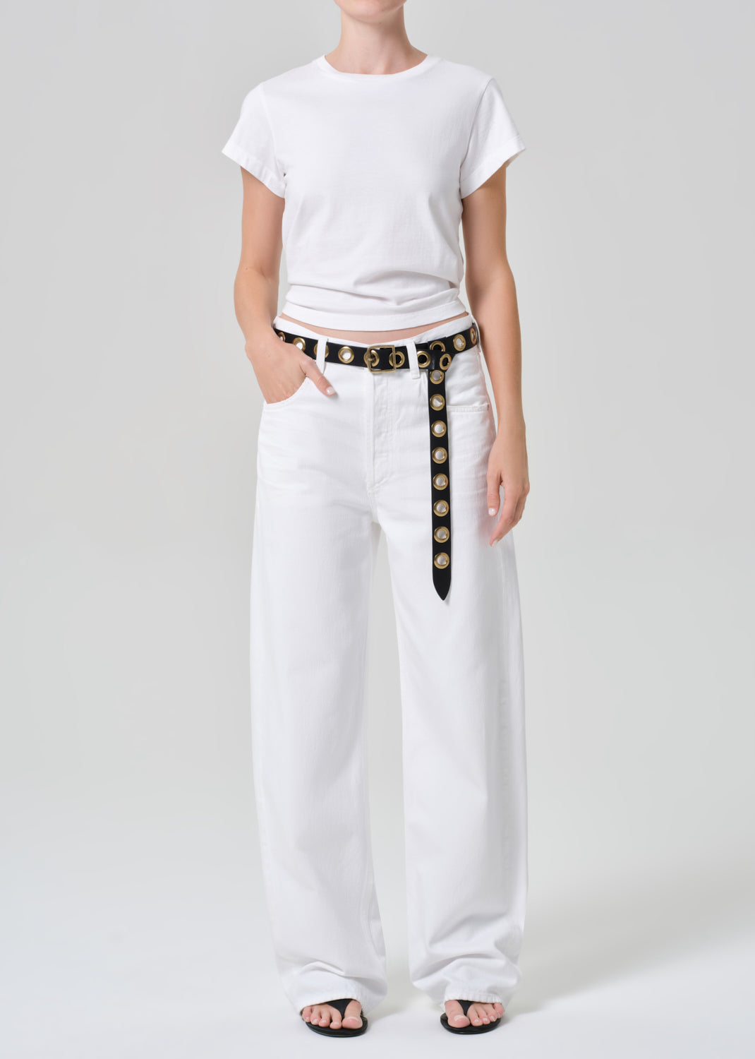 Ayla Baggy In Soft White