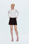 Uma High Rise Mini Skirt - Mocha