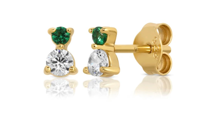 Dawn Emerald Earring
