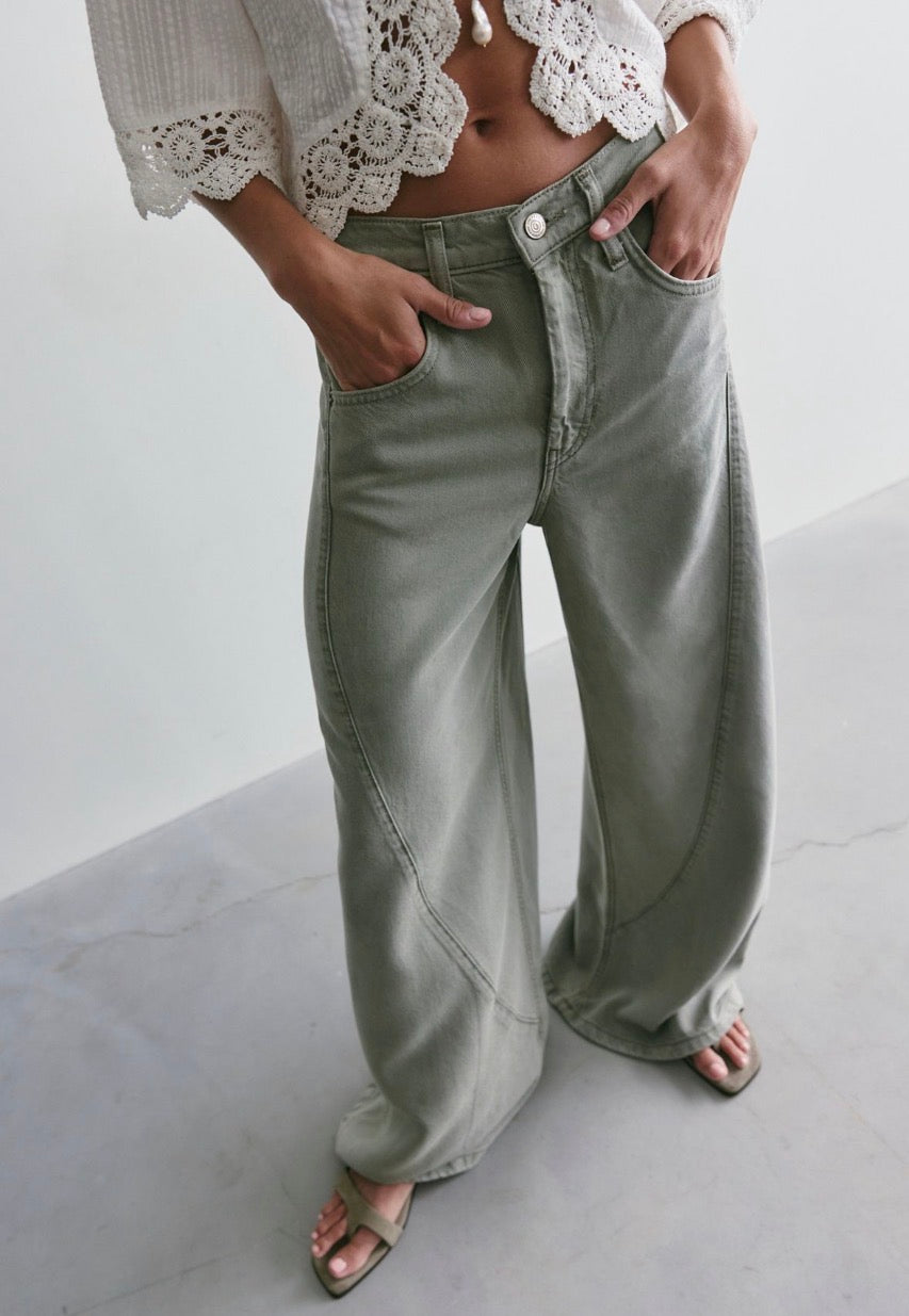 We The Free Haven Twisted Wide-Leg Jeans