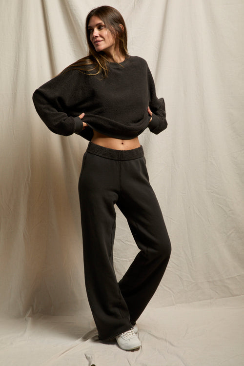 Marley Fleece Wide Leg Sweatpant