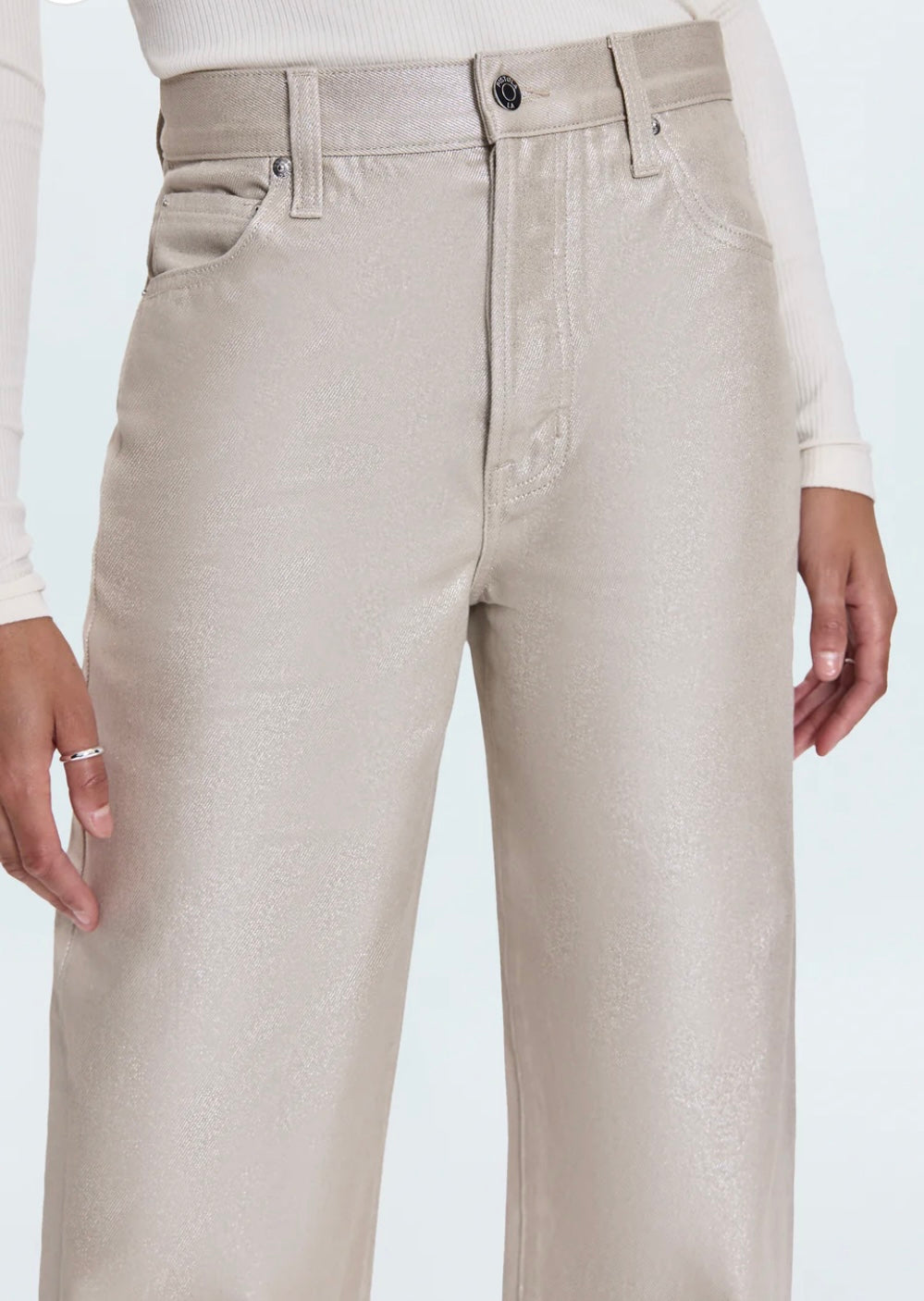 Tate High Rise Bowed Wide Leg Jean