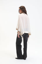 Carter Sheer Blouse in Cream