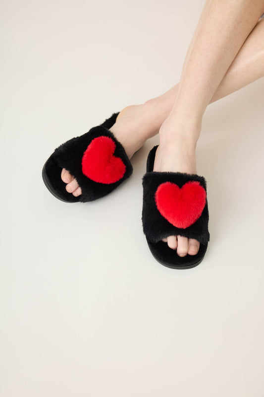 PJ Salvage Red Heart Love Slides