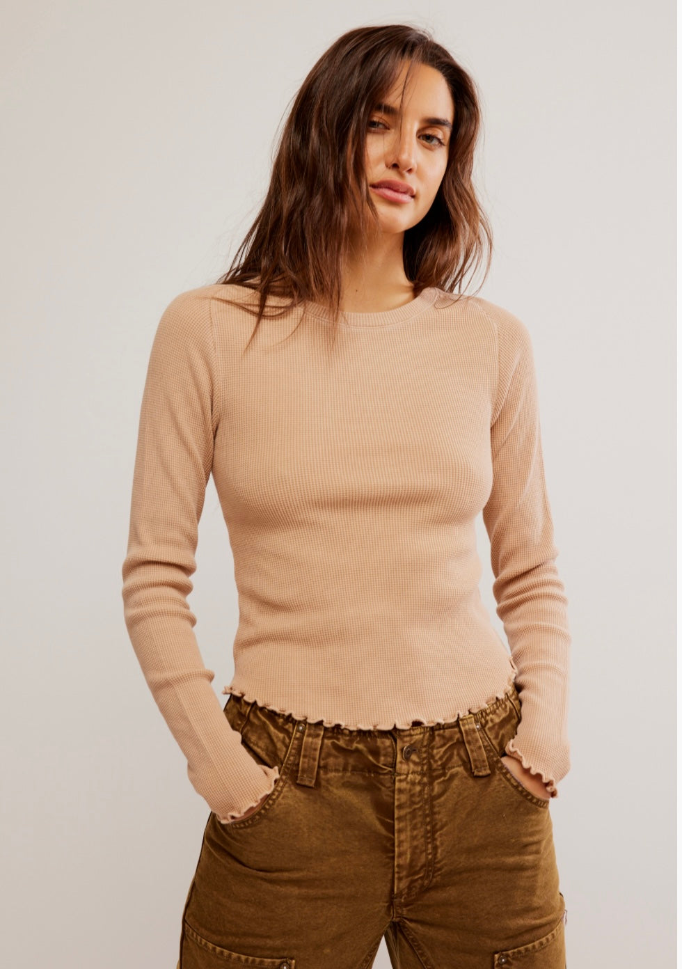 Easy Does It Tan Waffle Tee