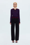 Tate High Rise Bowed Wide Leg