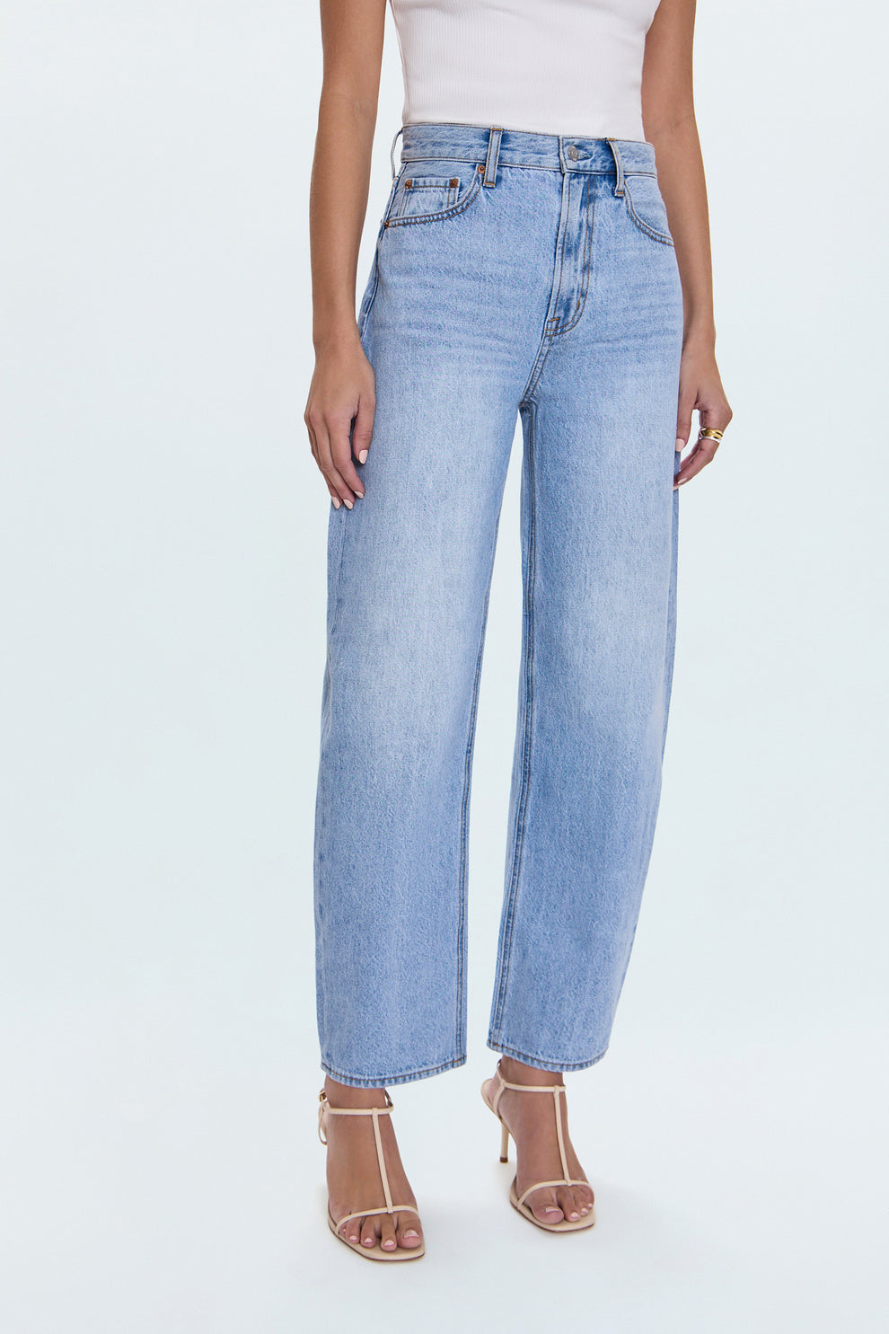 Wes High Rise Barrel Jean-Pistola