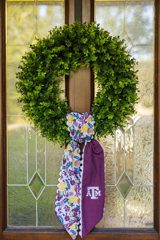 Texas A&M Aggies Cotton Wreath Scarf