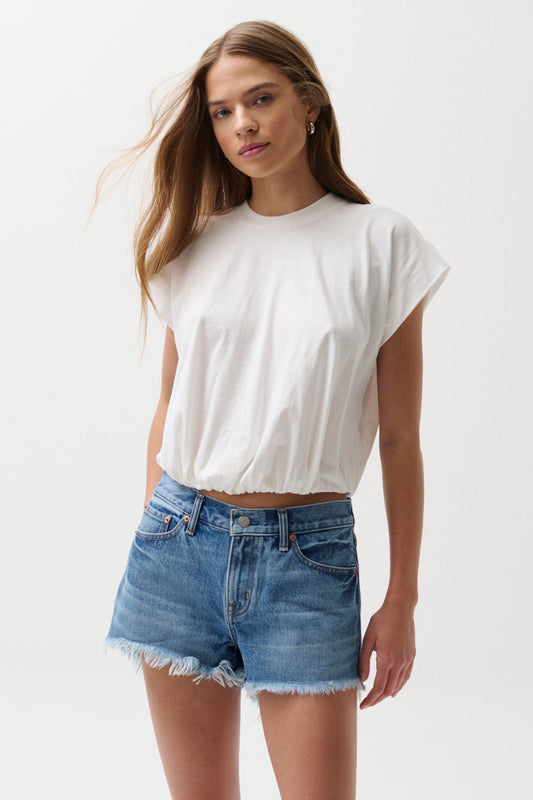 Millie Bubble Tee - Le Blanc
