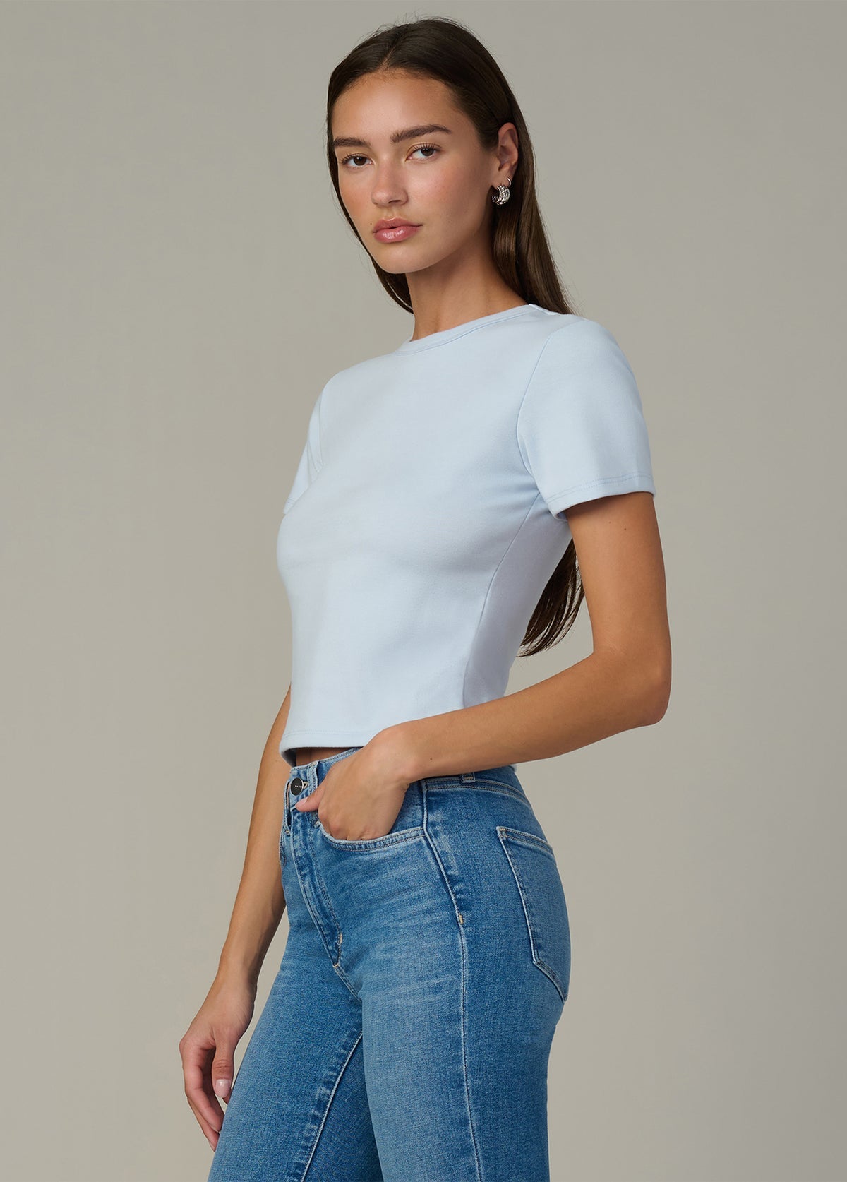Joes Baby Tee-Powder Blue