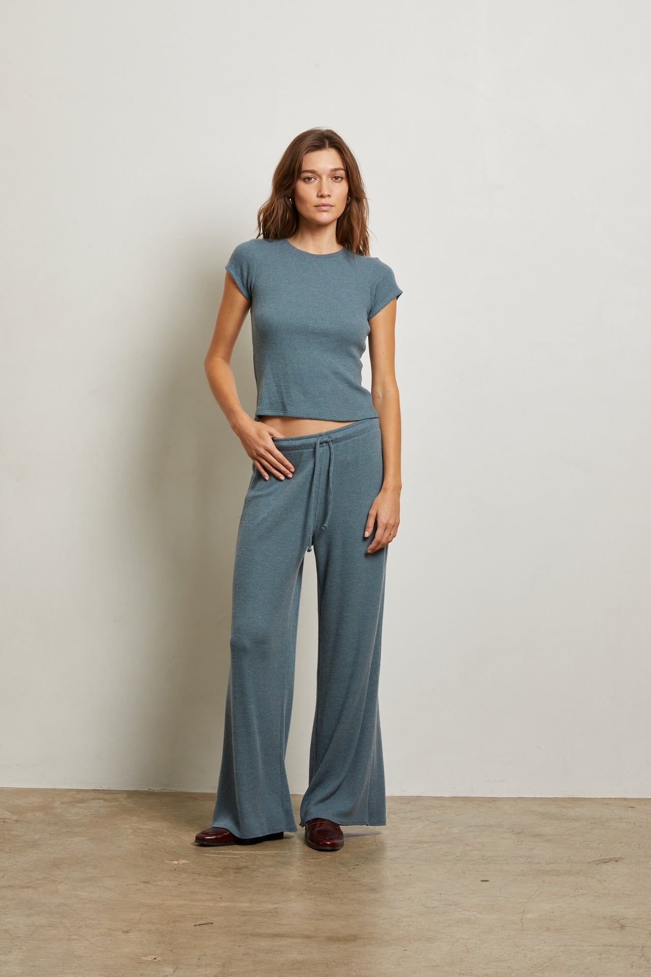 Mindy Brushed Waffle Top