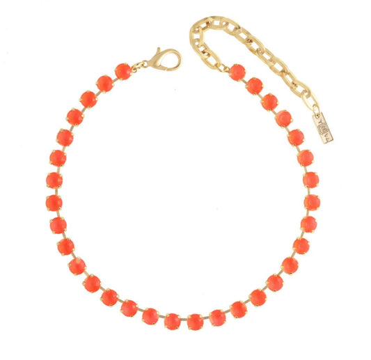 Oakland Necklace In Electric Orange