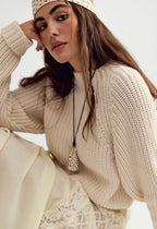 Low Tide Cream Knit Pullover