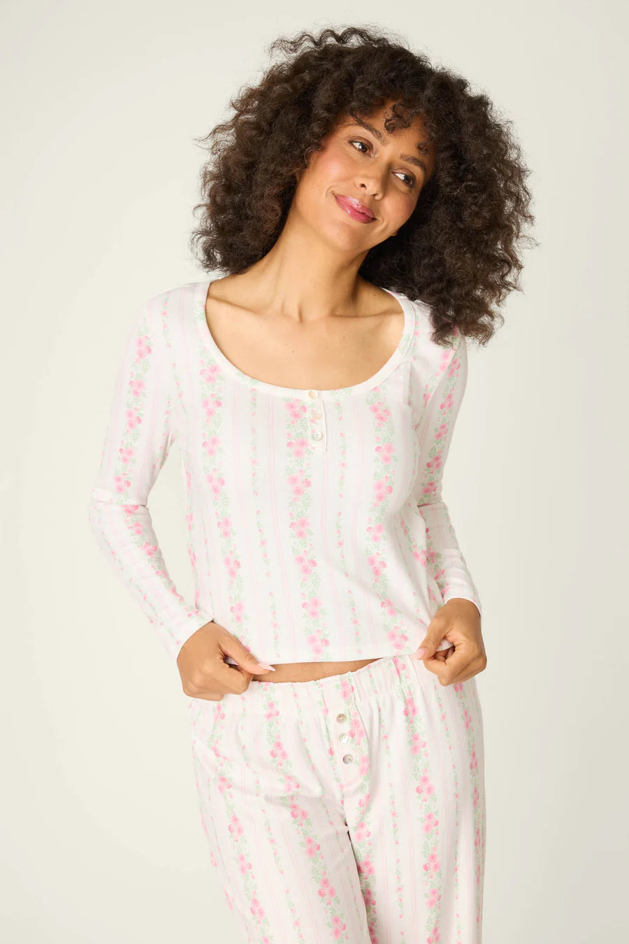 Roses Are Pink Petal Dream Pointelle PJ Set