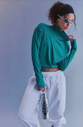Love To Move Long Sleeve Green Frost