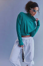 Love To Move Long Sleeve Green Frost