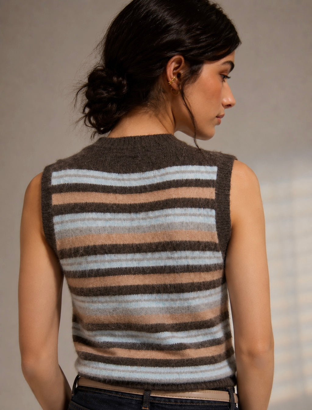 Bastille Stripe Sweater Vest