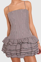 Laureline Romper in Cambridge Plaid