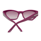 Sawtelle Glossy Berry Garnet Gradient Sunglasses