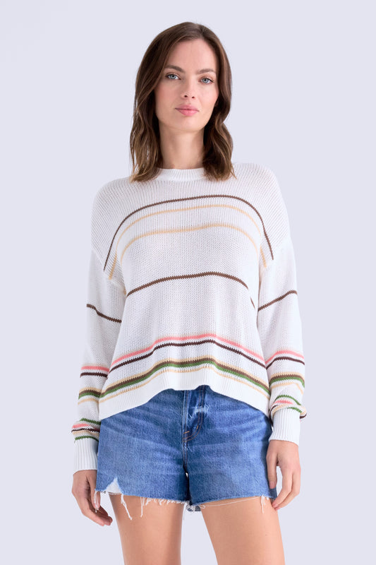 Eva Stripe Crewneck Sweater