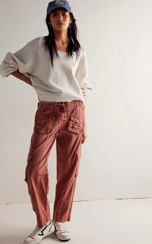 Free People Down Tahiti Cargo Pant