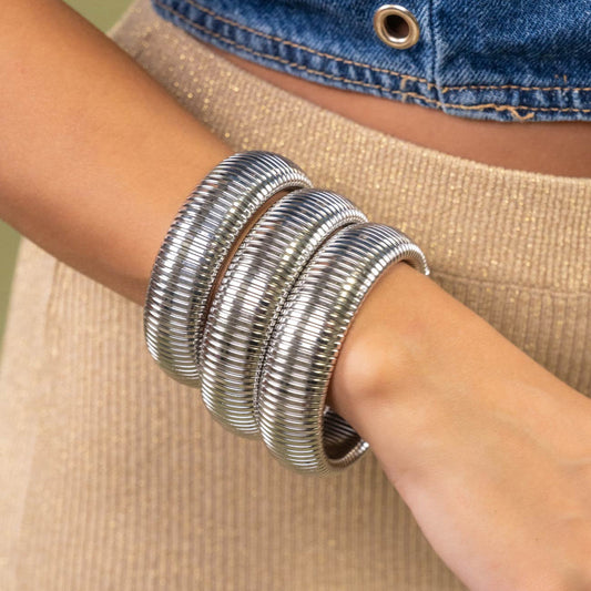 She’s Bold Silver Bracelet