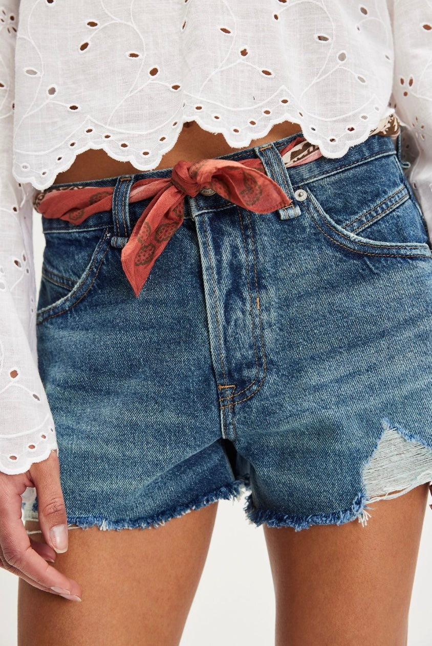 Free People Now or Never Denim Short