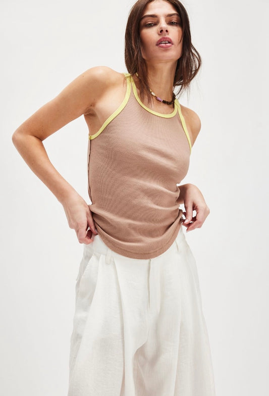 Free People We The Free Only 1 Solid Ringer Tank