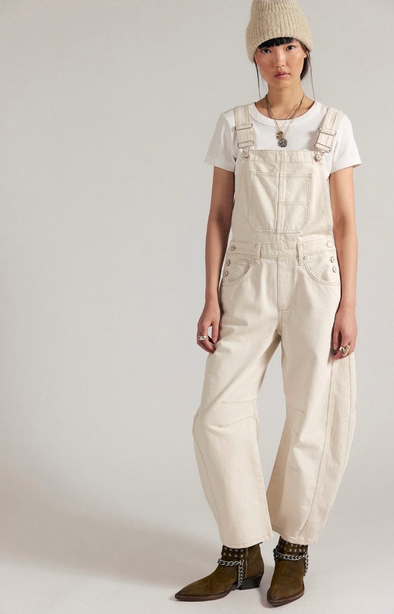 We The Free Good Luck Barrel Overalls