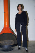 Fallon Black Barrel Sweatpant