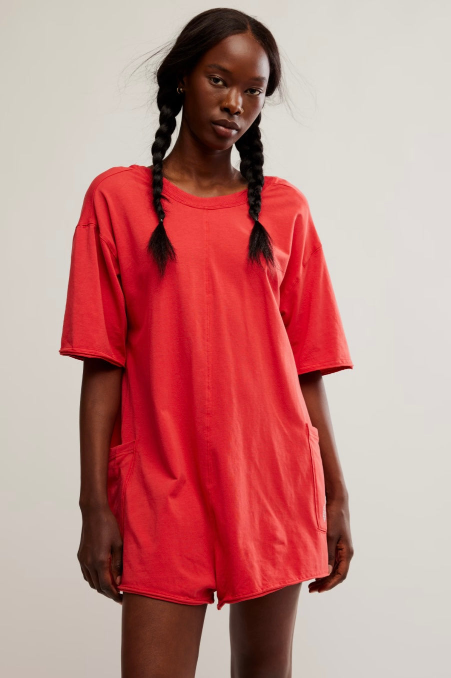 Free People Hot Shot Tee Romper