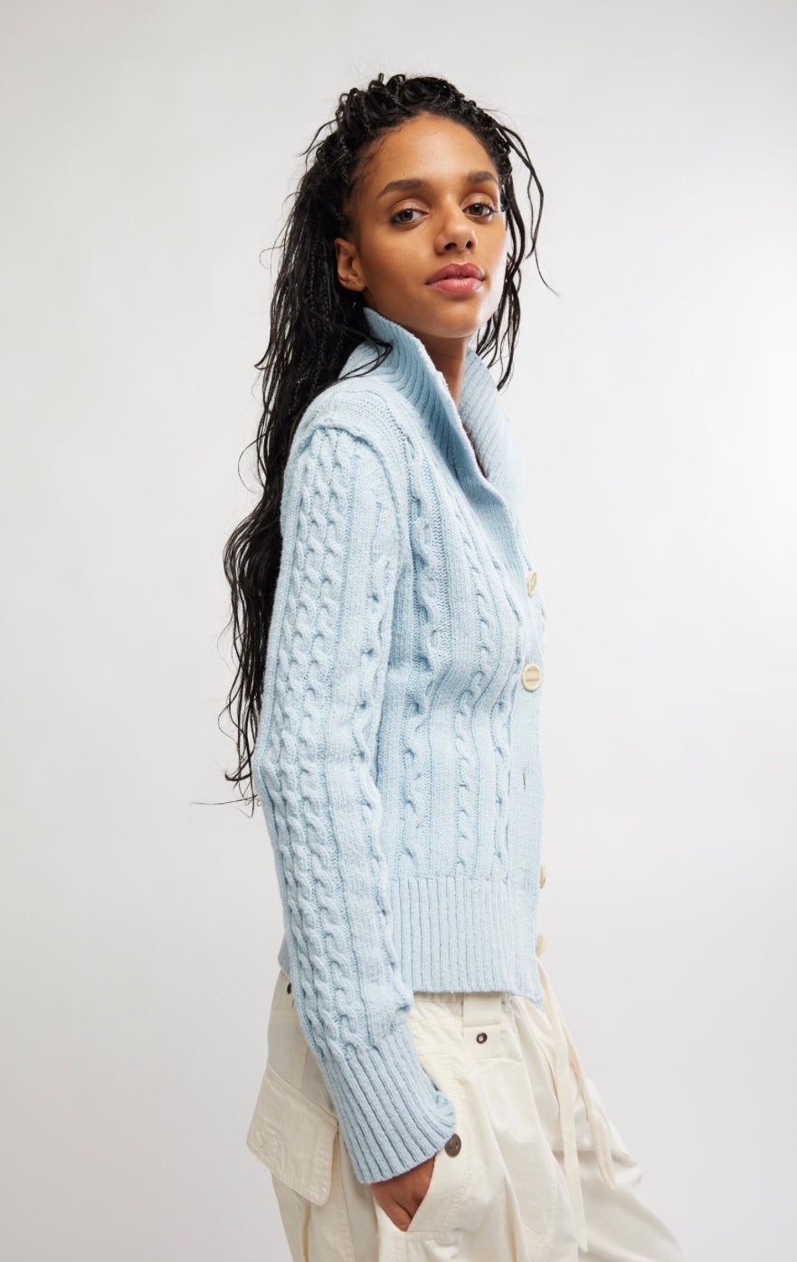 WTF Cable Collar Cardi
