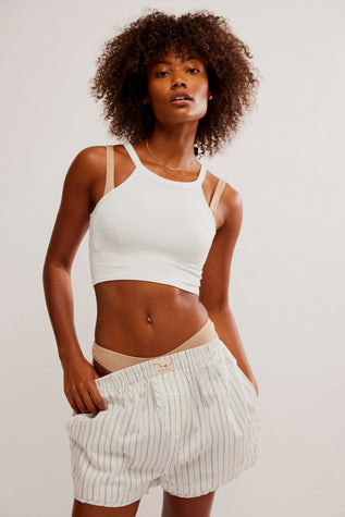 Free People Day to Day Stripe Boxer