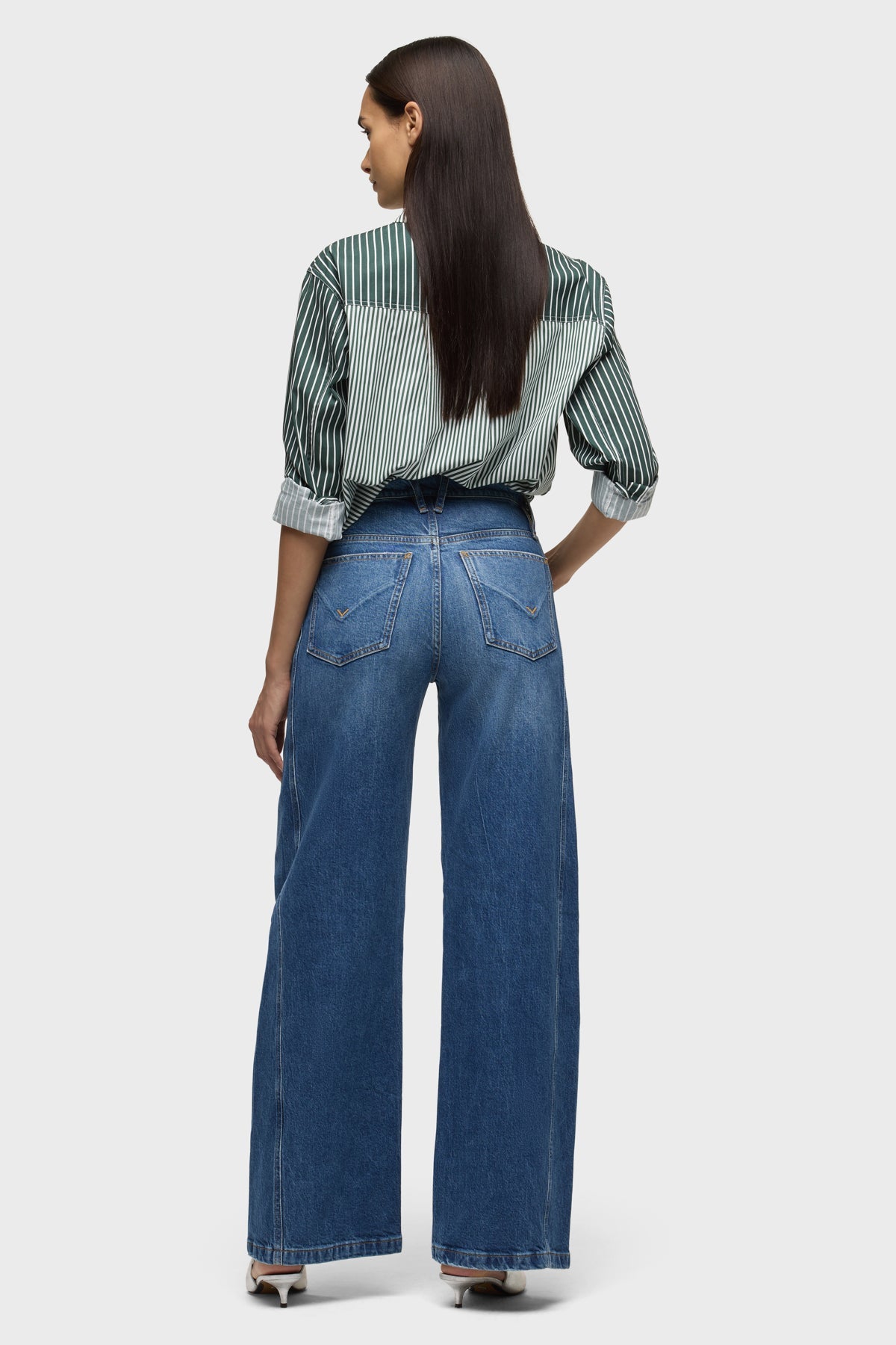 James High-Rise Wide Leg Jean with Seaming