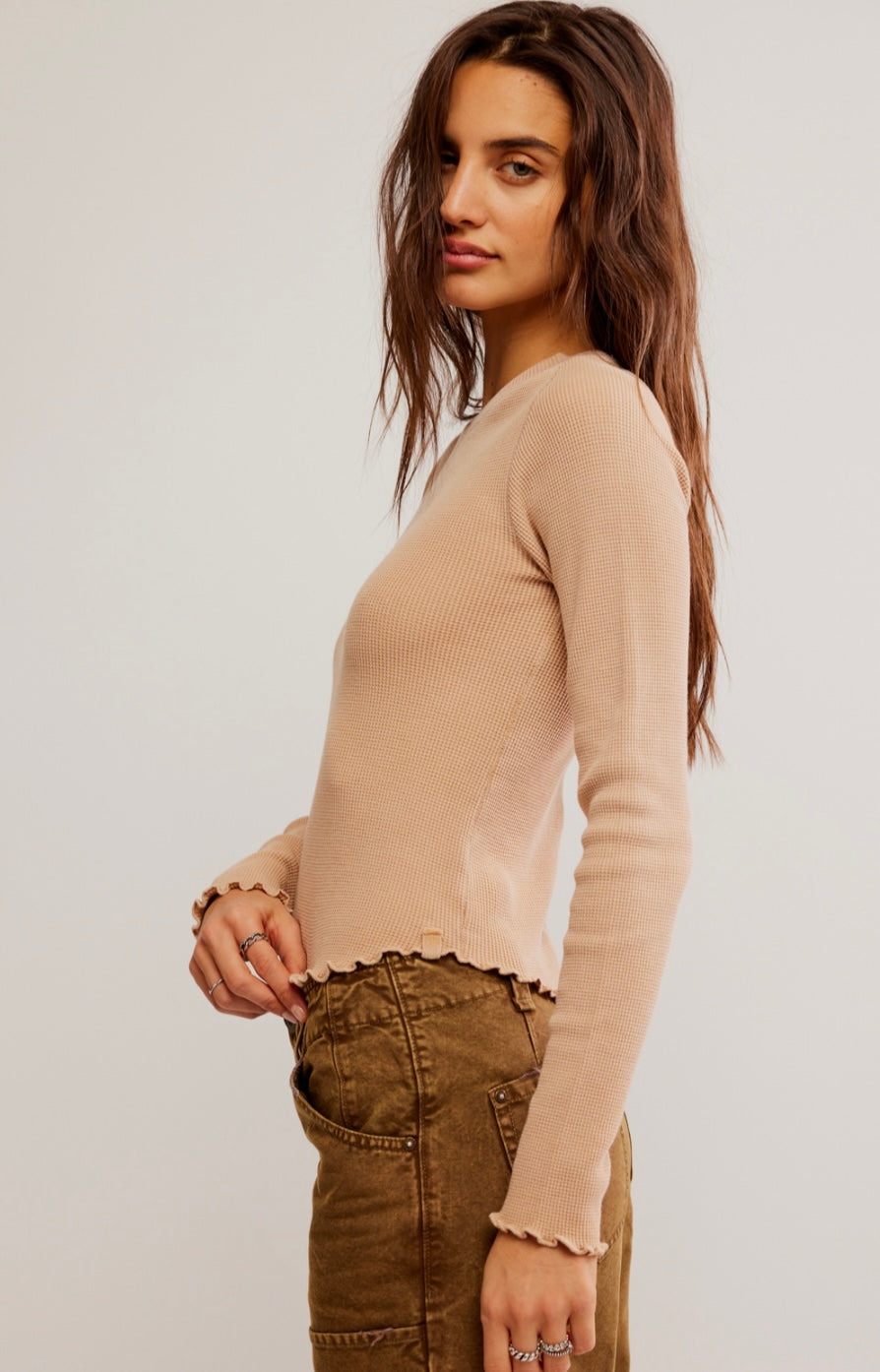 Easy Does It Tan Waffle Tee