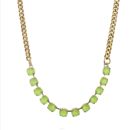 Mini Oakland Necklace In Electric Yellow