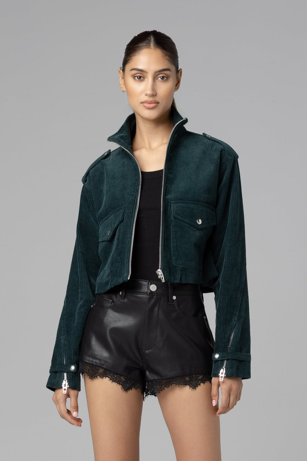 Social Cues Green Corduroy Jacket