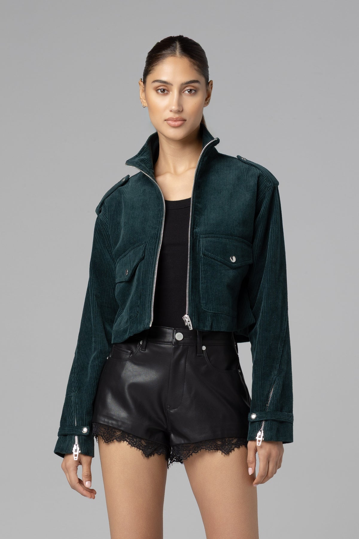 Social Cues Green Corduroy Jacket