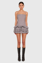 Laureline Romper in Cambridge Plaid