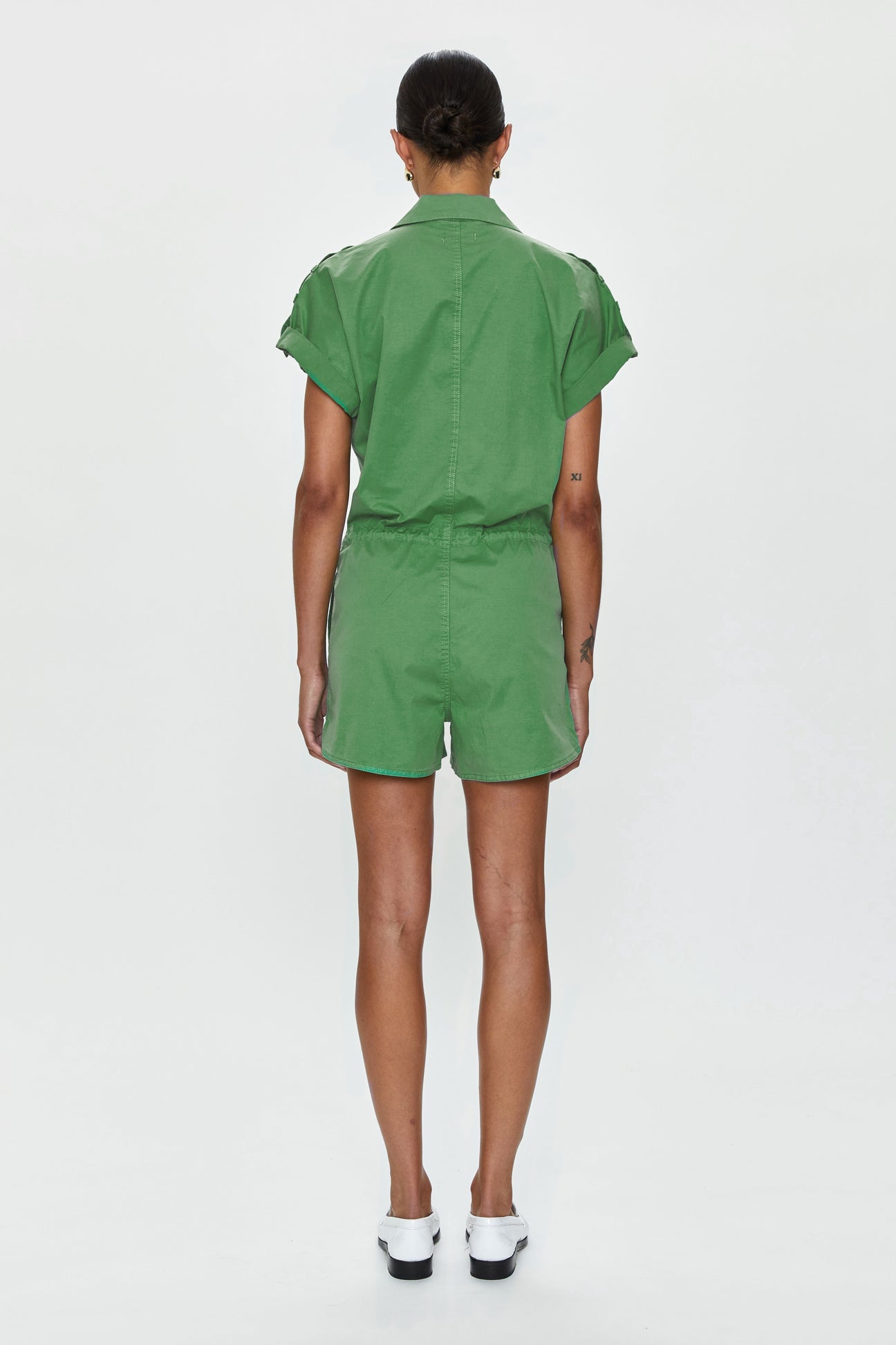 Pistola Meg Short Sleeve Zip Front Romper