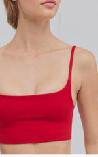 Tighten Up Mini Bra in Red