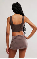 Hot Shot Mini Skort In Chocolate